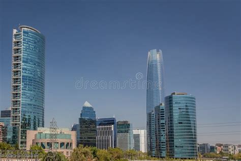 Santiago Skyline stock photo. Image of facade, monument - 86366516