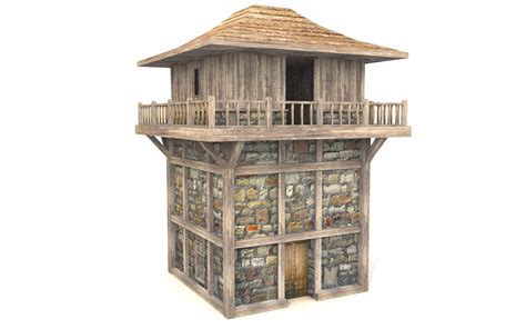 3D medieval tower guard model - TurboSquid 1512763