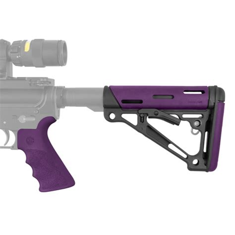 Hogue AR15 Kit BFG Grp OverMolded Collapsible Commercial Purple 15655 ...