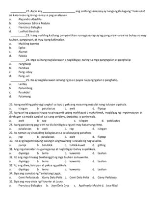 Diagnostic test | PDF