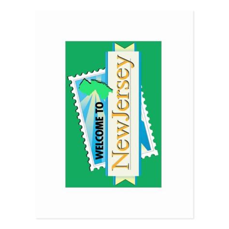 Welcome to New Jersey - USA Road Sign Postcard | Zazzle.com