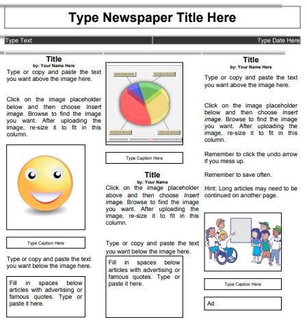 Newspaper Template Google Docs [ FREE ] - Edutechspot | News Report ...