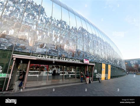 Strasbourg train station ( Gare de Strasbourg ), exterior, Strasbourg, Alsace France Europe ...