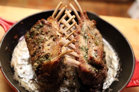 Holiday Dinner Main Dish: Roast Rack of Lamb with Garlic and Herb Butter | Christmas Recipes ...