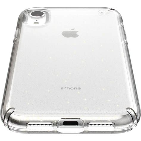 Best Buy: Speck Presidio Clear + Glitter Case for Apple® iPhone® XR Clear/Gold Glitter 117068-5636