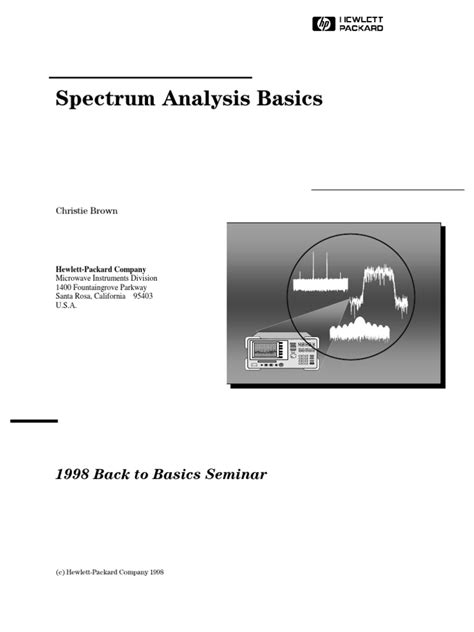 (PDF) Agilent Spectrum Analyzer Basics - DOKUMEN.TIPS