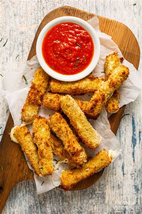 Air Fryer Mozzarella Sticks - Amanda's Cookin' - Air Fryer Recipes