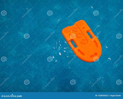 Swimming Pool Orange Floater Stock Photo - Image of cold, floater ...