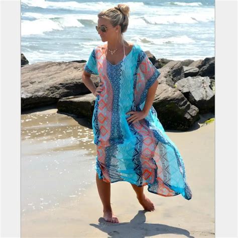 Chiffon Long Beach Dress Sexy Beach Cover up Bathing Suit Cover ups Summer Beach Dress Swimsuit ...