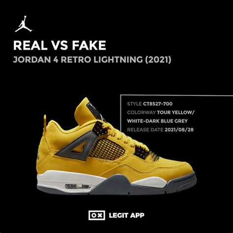 REAL VS REPLICA - Jordan 4 Retro Lightning (2021) | LEGIT APP