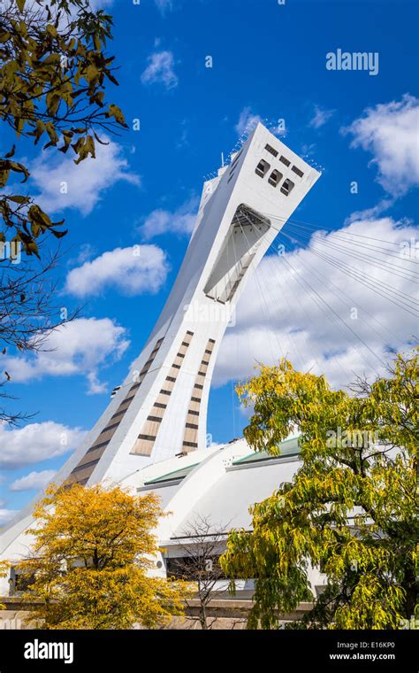 The Olympic Park and stadium in Montreal, Quebec, Canada Stock Photo ...