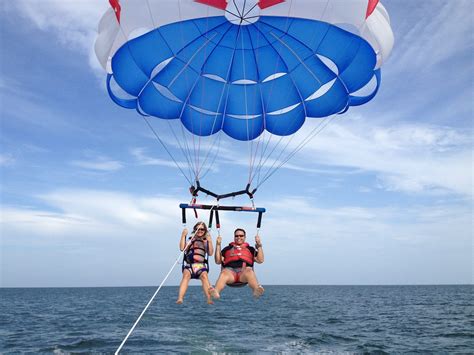 Parasailing in Costa Rica, Pacific coast. If the boat is powerful ...