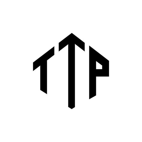 TTP letter logo design with polygon shape. TTP polygon and cube shape ...