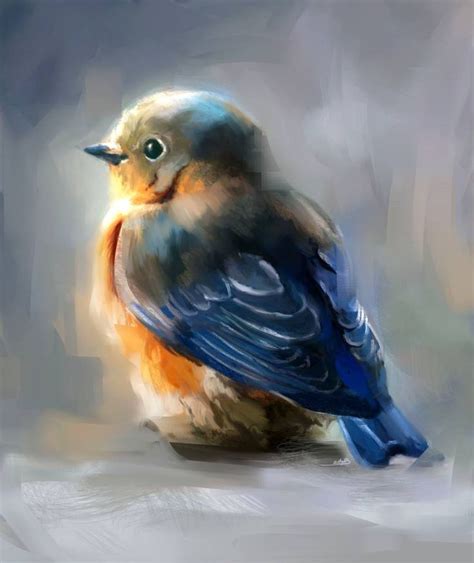 Blue bird by Fievy on DeviantArt | Bird painting acrylic, Blue bird art ...