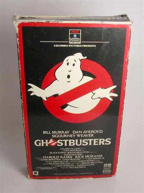 Ghostbusters Vintage VHS Tape Rick Moranis, Harold Ramis, Ghostbusters ...