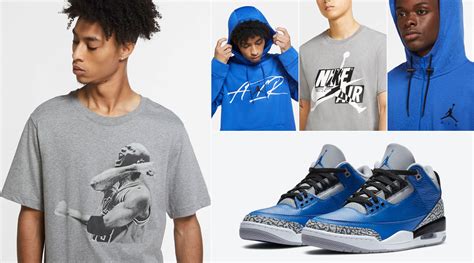 Jordan 3 Royal Cement Shirts Hats Clothing | SneakerFits.com