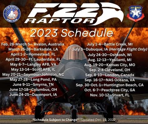 AIRSHOW NEWS: USAF F-22 Raptor Demo Team 2023