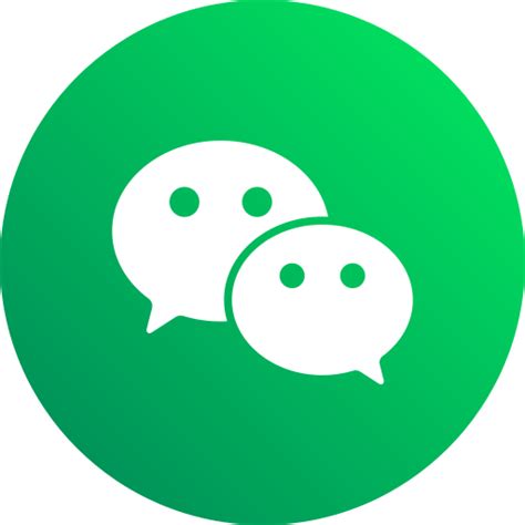 Wechat, logo Symbol in Social Media