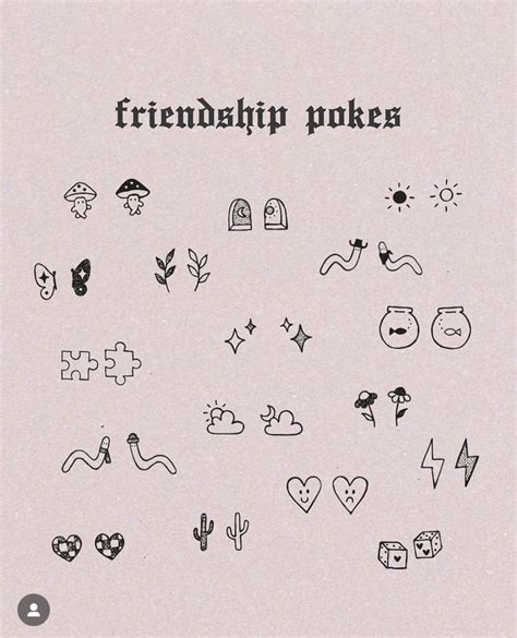 Stick n poke | Minimal tattoo, Matching friend tattoos, Friend tattoos