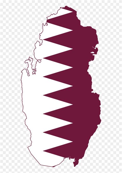 Flag Map Of Qatar Flagartist - Flag Map Of Qatar - Full Size PNG ...