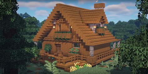 Minecraft Cozy Spruce Cabin Ideas and Design