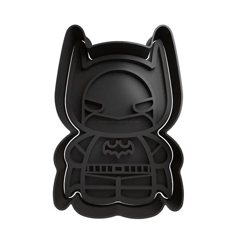 Batman Cute Cookie Cutter STL - Cookie Cutter STL Store - Design Optimized