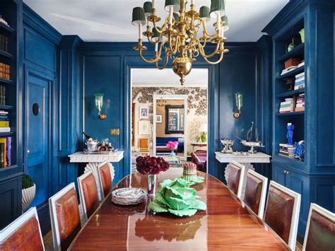 Green Blue Paint Colors For Classic Dining Room