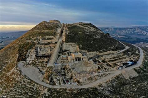 Israel opens up parts of Herod's hilltop palace where the Judean king was buried | Daily Mail Online