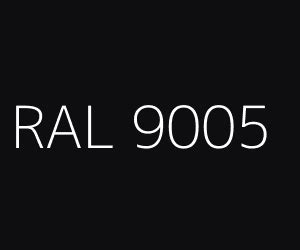 Colour RAL 9005 / Jet black (White and black shades) | RAL colour chart UK