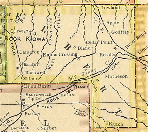 Elbert County Colorado Map - Map Of Rose Bowl