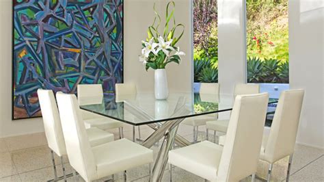 15 Shimmering Square Glass Dining Room Tables | Home Design Lover