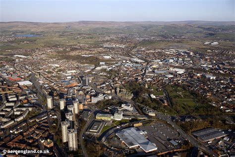 aeroengland | aerial photograph of Rochdale Greater Manchester England UK