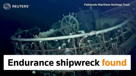 Endurance shipwreck found in Antarctic ice - YouTube