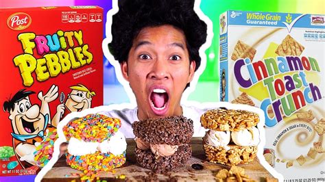 Cereal Ice Cream Sandwiches?!! - YouTube