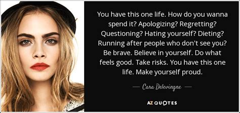 TOP 25 QUOTES BY CARA DELEVINGNE | A-Z Quotes