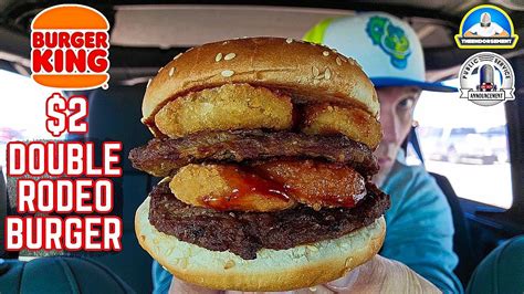 Burger King® Double Rodeo Burger Review! 🍔🍔🤠🧅 | $1 EACH | theendorsement - YouTube