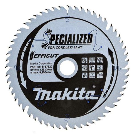 Makita Efficut Saw Blade 165mm x 20mm 56T