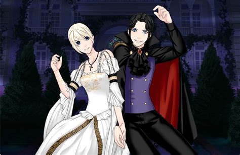 Dracula and his bride, Ericka from Hotel Transylvania 3 in Anime style from Rinmaru dress up ...