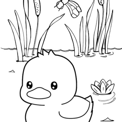 Duck Coloring Page Printable