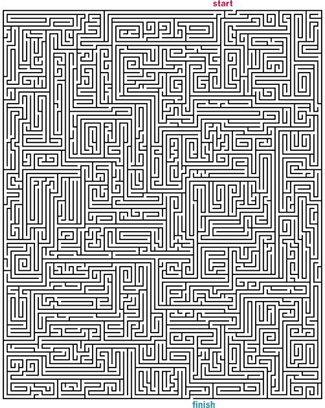 Mazes to Print - Mega Rectangle Mazes