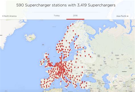 Tesla Supercharger Map Europe - Time Zones Map