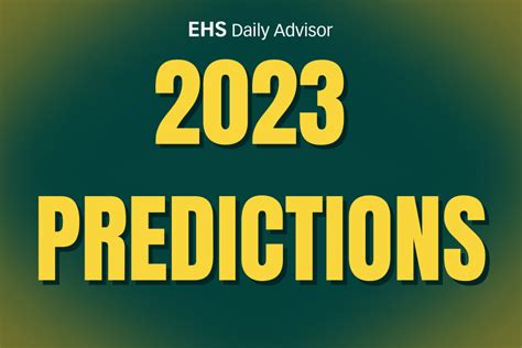 Infographic: 2023 Predictions - EHS Daily Advisor