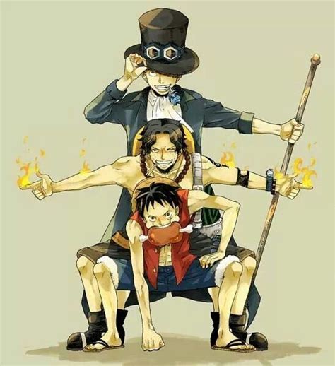 One Piece-Sabo,Ace,Luffy | Personajes de one piece, One piece manga ...