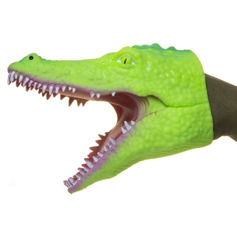 Soft Rubber Realistic 6 Inch Alligator Hand Puppet (Light Green) - Walmart.com - Walmart.com