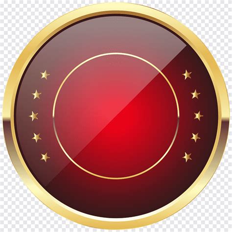 Badge Lapel pin, Red Seal Badge Template, round gold and red illustration, logo, gold png | PNGEgg