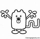 Adorable Wubbzy Coloring Pages  Wow sketch template