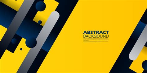 Modern Simple Abstract Background with Dark Blue And Bright Yellow Color Design.rectangle style ...