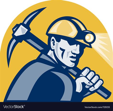 Coal miner Royalty Free Vector Image - VectorStock