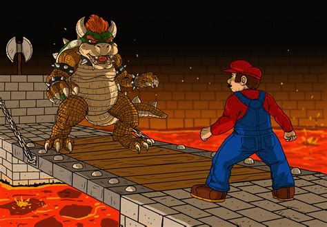 Mario Vs. Bowser by DLTabor on DeviantArt