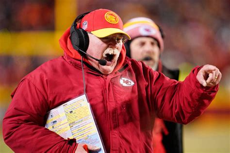 Chiefs coach Andy Reid's mustache had icicles during playoff win